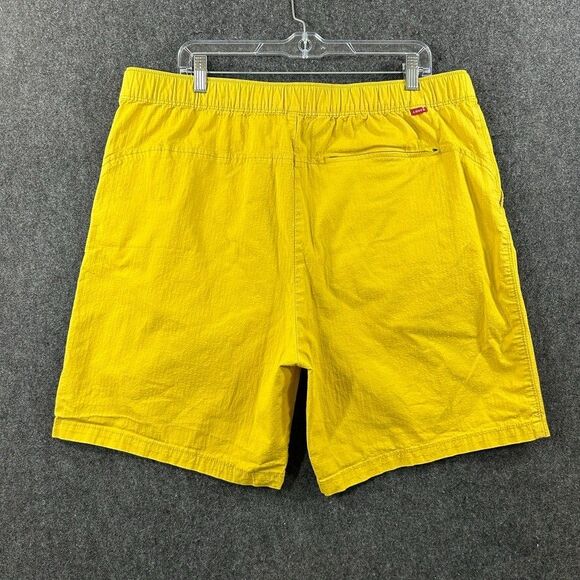 Levis Shorts Men's Extra Large Yellow Ripstop Belted Utility Zip Pocket - Picture 3 of 11